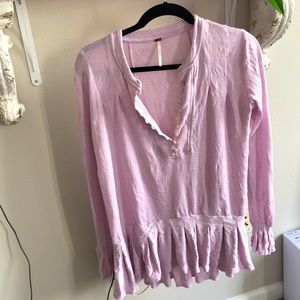 Free people purple tunic shirt/dress